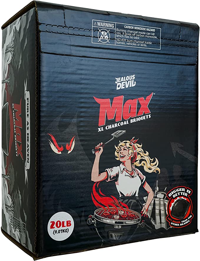 Jealous Devil Max XL All Natural Hardwood Charcoal Pillow Briquets